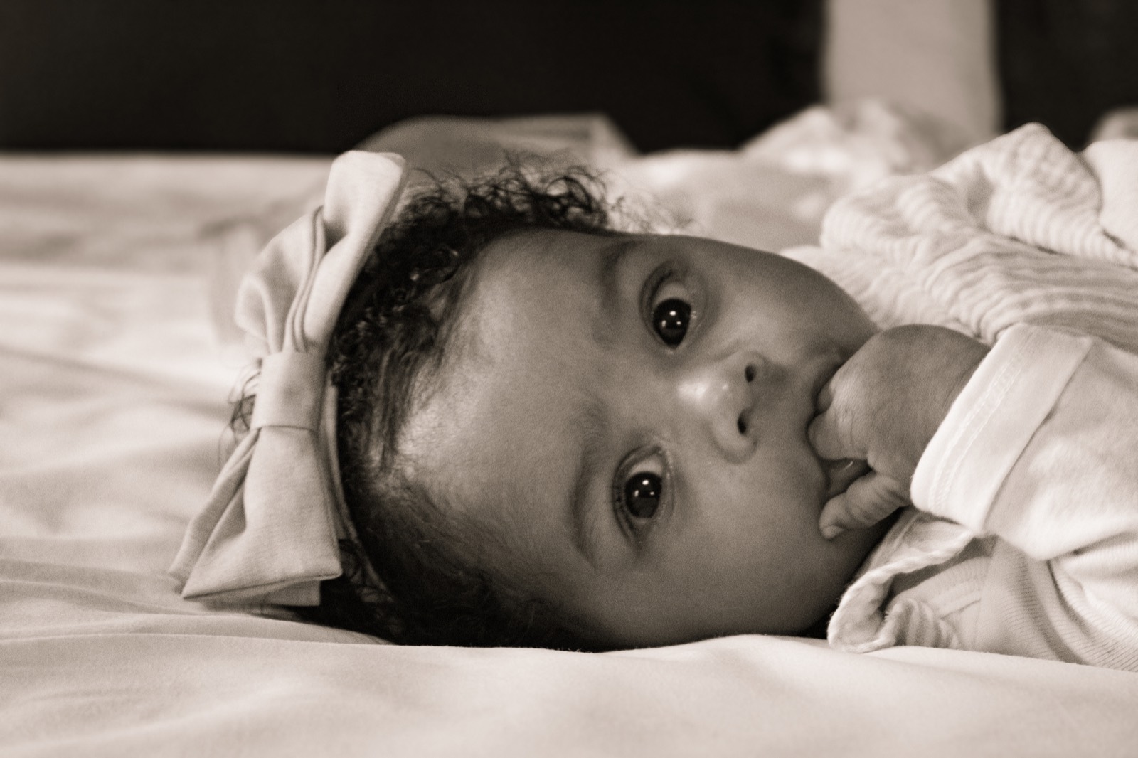 Baby milestone portrait